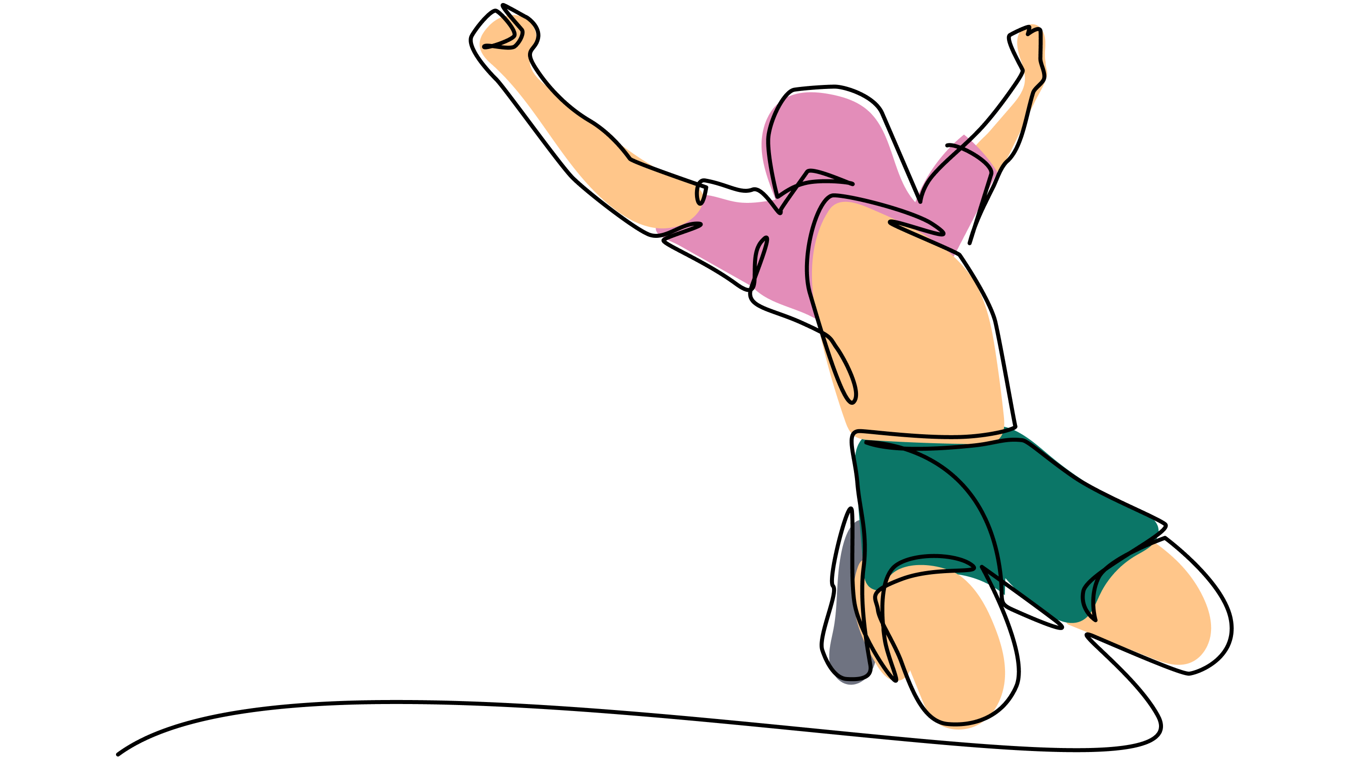 Football Player Celebrating